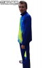 вид 2, спортивний костюм 6006-17 блакитний/салатовий розмір L